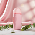 Chauffe-cire rose - fond marbre satiné